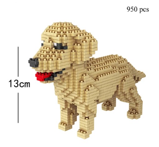 Zdjęcie oferty: Klocki Konstrukcyjne Pies Lablador 13cm Piękne