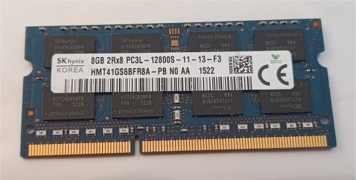 Zdjęcie oferty: Pamięć 8gb DDR3 PC3L 12800S Hynix
