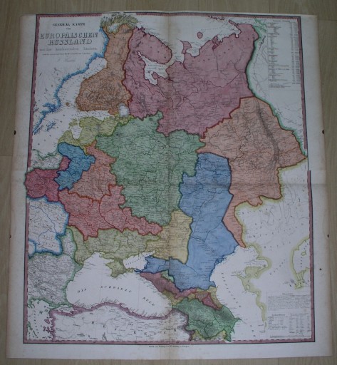 Zdjęcie oferty: 1856 giga ORYGINAŁ mapa POLSKA Warszawa Łódź Radom