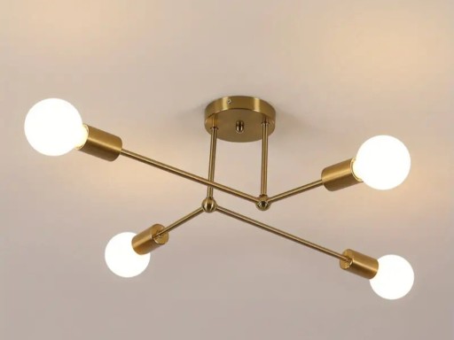 Zdjęcie oferty: Lampa sufitowa nowoczesna złota