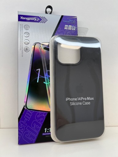 Zdjęcie oferty: SZKLO+ETUI SILICON CASE IPHONE 14 PRO MAX 