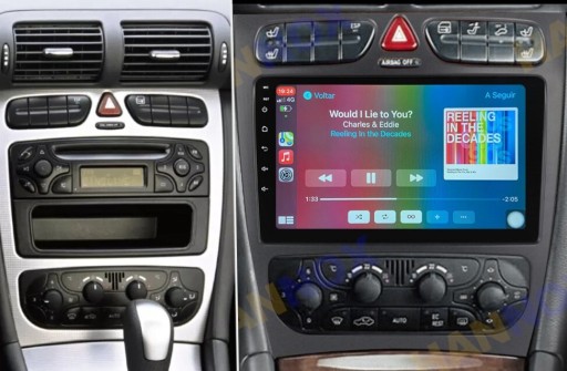 Zdjęcie oferty: Radio ramka nawigacja android Mercedes Benz C W203