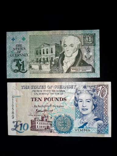 Zdjęcie oferty: BANKNOTY GUERNSEY 2SZT.