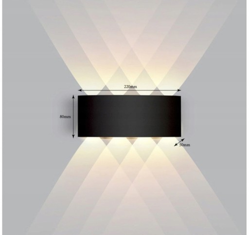 Zdjęcie oferty: KINKIET/LAMPA Zewnętrzna Ścienna LED Góra/Dół Elewacyjna x2-NOWA