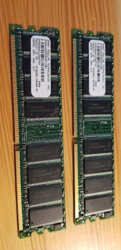 Zdjęcie oferty: Pamięć HP DDR 256MB 400MHz CL3 dual channel para