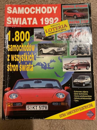 Zdjęcie oferty: Katalog samochodow 1992