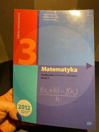 Zdjęcie oferty: Matematyka kl 3 - Podręcznik do liceów i techników