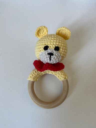 Zdjęcie oferty: Grzechotka miś Amigurumi handmade