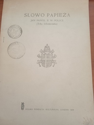 Zdjęcie oferty: Słowo Papieża Jan Paweł II w Polsce 1979