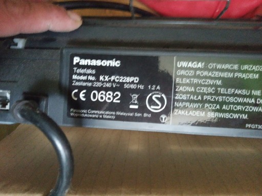 Zdjęcie oferty: Telefon z typu fax  Panasonic 