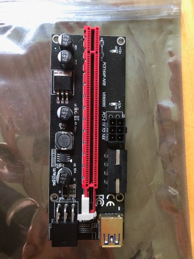 Zdjęcie oferty: Riser GOLD 009S PCI-E 1x-16x USB3.0 - Najlepszy