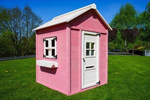 Zdjęcie oferty: Drewniany różowy domek ogrodowy dla dzieci 