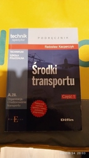 Zdjęcie oferty: Podręcznik środki transportu Radosław kacperczyk