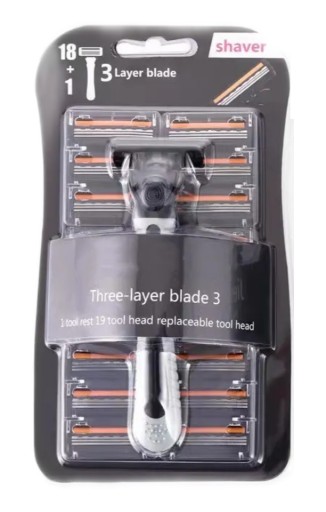 Zdjęcie oferty: Maszynka do golenia z 18 wymiennymi głowicami