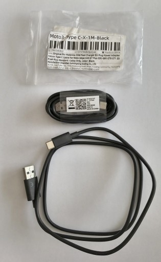 Zdjęcie oferty: Oryginalny kabel Motorola 33 W Power USB-A Na USB-C TYP C 1m