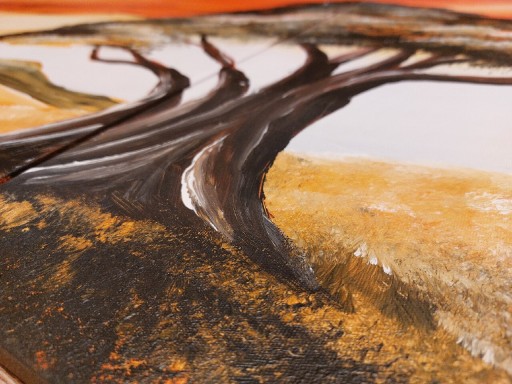 Zdjęcie oferty: Obraz olejny tryptyk z 5szt afryka drzewo zachod