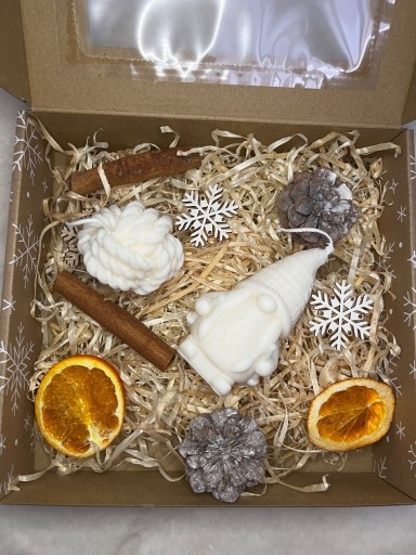 Zdjęcie oferty: Box świąteczny prezentowy świece sojowe 