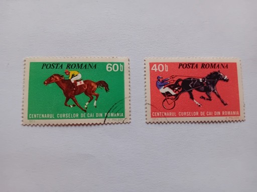 Zdjęcie oferty: Rumunia 1974 wyścigi konne.