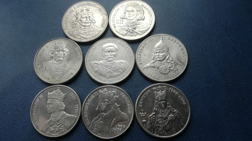 Zdjęcie oferty: Zestaw "Poczet królów" - 8 monet