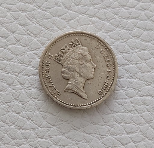 Zdjęcie oferty: 1 funt brytyjski z 1990r.