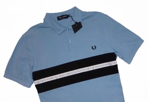 Zdjęcie oferty: Koszulka FRED PERRY Polo Trim Blue Logo / L