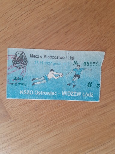 Zdjęcie oferty: KSZO OSTROWIEC - WIDZEW ŁÓDZ 1997