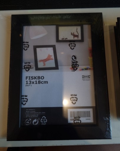 Zdjęcie oferty: FISKBO Ramka, czarny, IKEA 13x18 cm