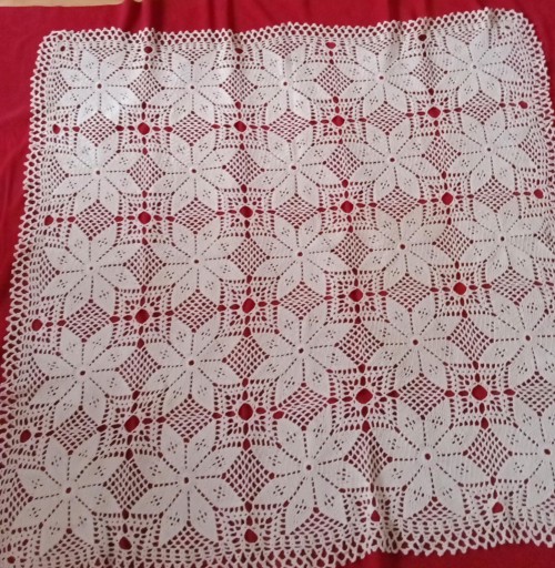 Zdjęcie oferty: Serweta obrus z bawełny ecru kwadrat 111cm x 111cm