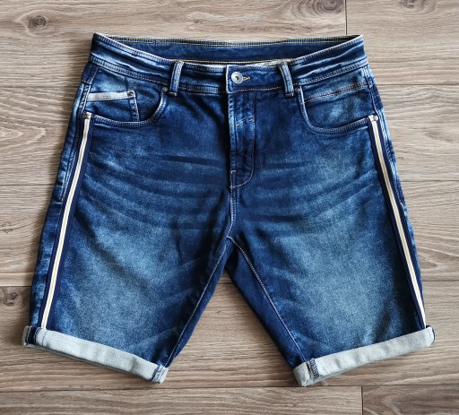 Zdjęcie oferty: Krótkie SPODENKI ELASTYCZNE szorty bawełna DENIM L