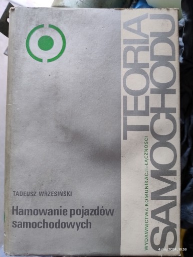 Zdjęcie oferty: Teoria samochodu.Hamowanie pojazdów samochodowych.