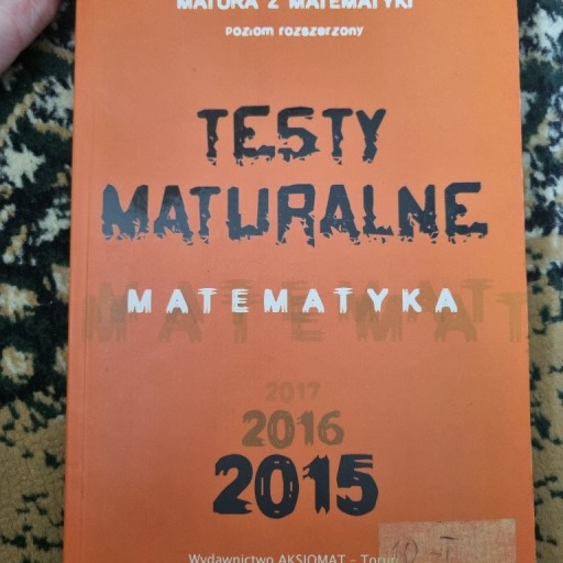 Zdjęcie oferty: Testy Maturalne matematyka 2015