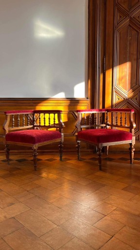Zdjęcie oferty: Fotele narożne eklektyczne 1880-1910