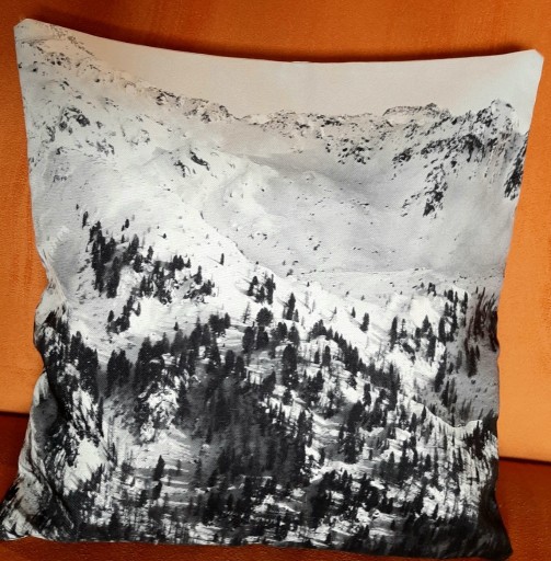 Zdjęcie oferty: krajobraz górski poszewka na poduszkę,tapicerska.