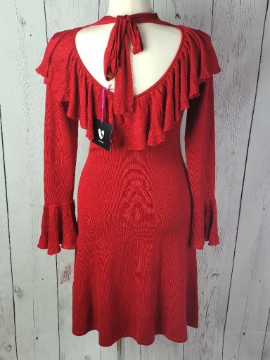 Zdjęcie oferty: Sukienka czerwona falbana By Vera