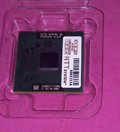 Zdjęcie oferty: Procesor Intel T4300 Pentium Dual Core 2,1G Toruń
