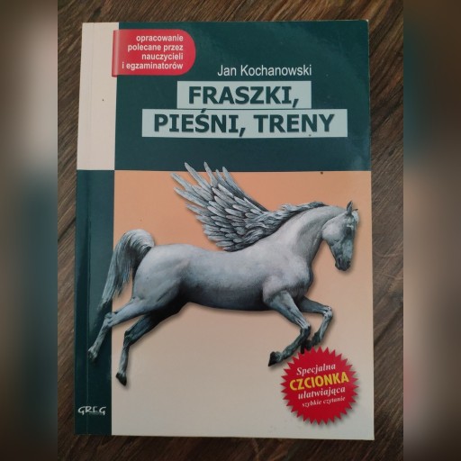 Zdjęcie oferty: "Fraszki, pieśni, treny" wyd. GREG