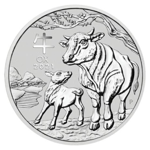 Zdjęcie oferty: Moneta 1 Oz Lunar 3 III Rok Bawoła 2021 (byka wołu