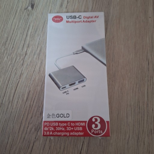 Zdjęcie oferty: Adapter HUB USB-C na HDMI/USB 3.0/USB-C