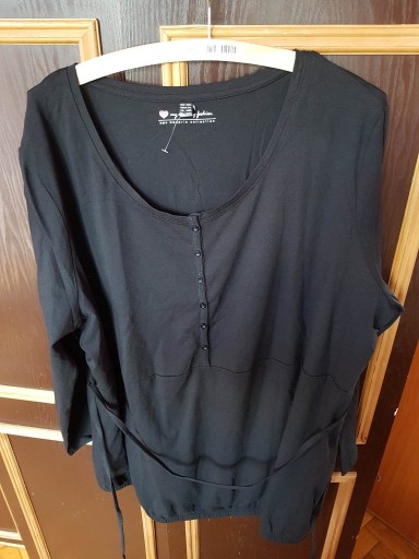 Zdjęcie oferty: Czarna bluzka tunika, ciążowa roz 54