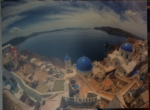 Zdjęcie oferty: Fototapeta na ramie, Santorini.