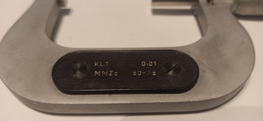 Zdjęcie oferty: Mikrometr zewnętrzny MMZc  50-75 Made in Poland 