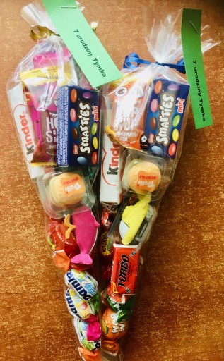 Zdjęcie oferty: Rożki dla dzieci przedszkole urodziny słodycze