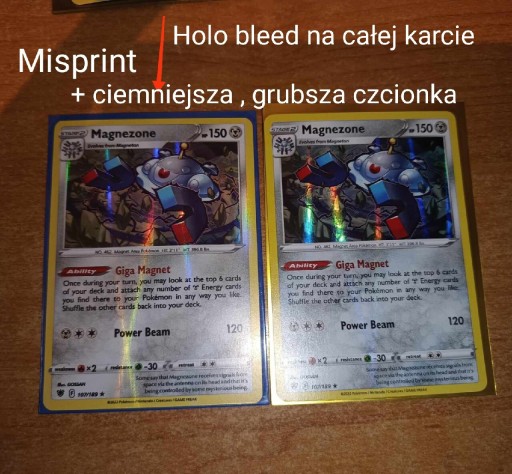 Zdjęcie oferty: Pokemon tcg misprint Magnezone 107