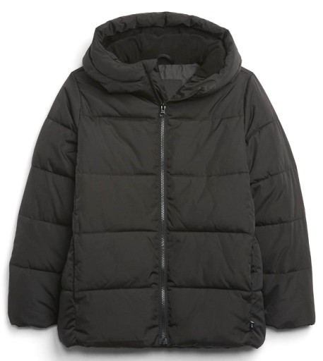 Zdjęcie oferty: GAP pikowana ciepła kurtka zimowa czarna 10 11 lat