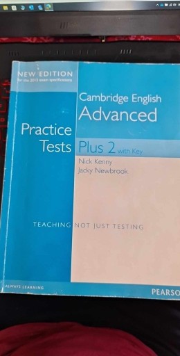 Zdjęcie oferty: Cambridge Advanced Practice Tests Plus 2 with key