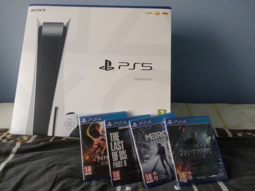 Zdjęcie oferty: Ps5 Playstation 5 Napęd 825GB Pad DualSense 4 Gry!