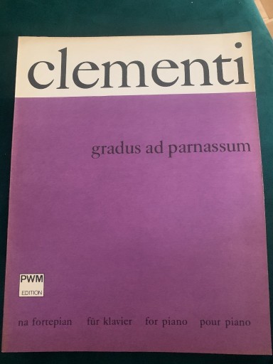 Zdjęcie oferty: Clementi - Gradus ad Parnassum na fortepian. PWM