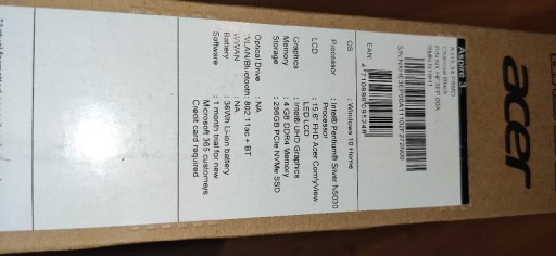 Zdjęcie oferty: Aser aspire 3 (a315-34-p8md)