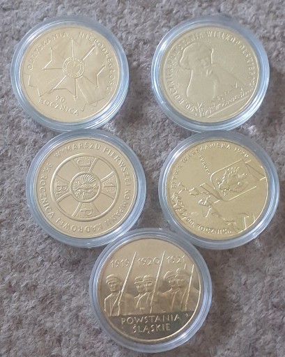 Zdjęcie oferty: 2 zł monety, I Wojna Światowa- 5 monet