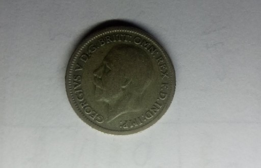 Zdjęcie oferty: 6 pensów Anglia - 1929 rok - srebro Ag 0.500